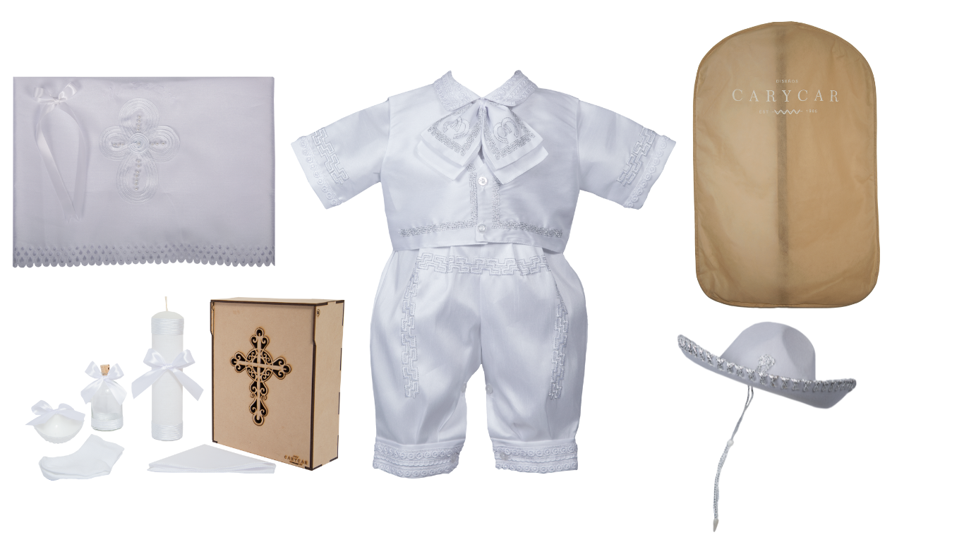 Ropon traje charro bautizo