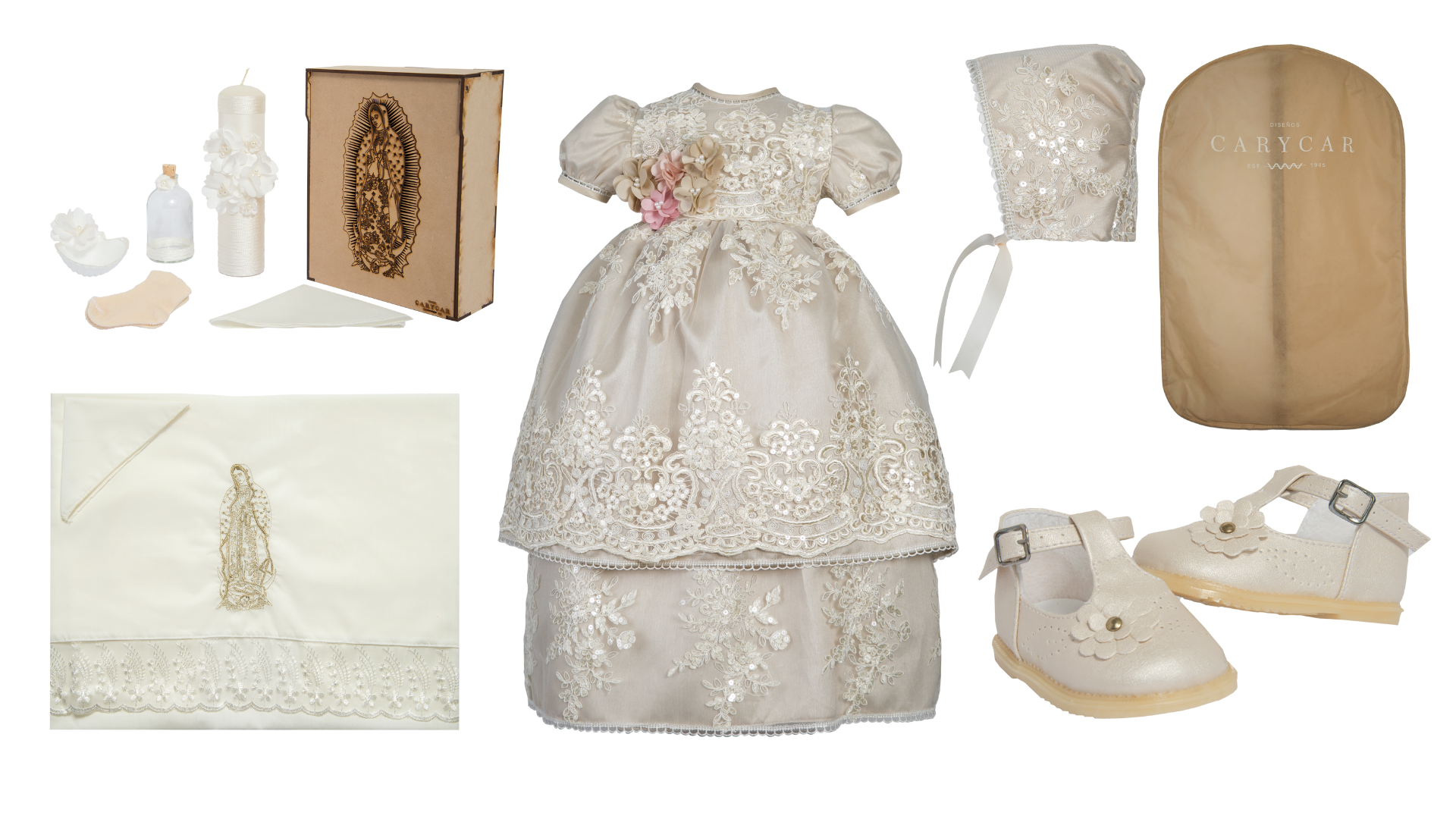 Kit de Bautizo Niña Modelo 2019