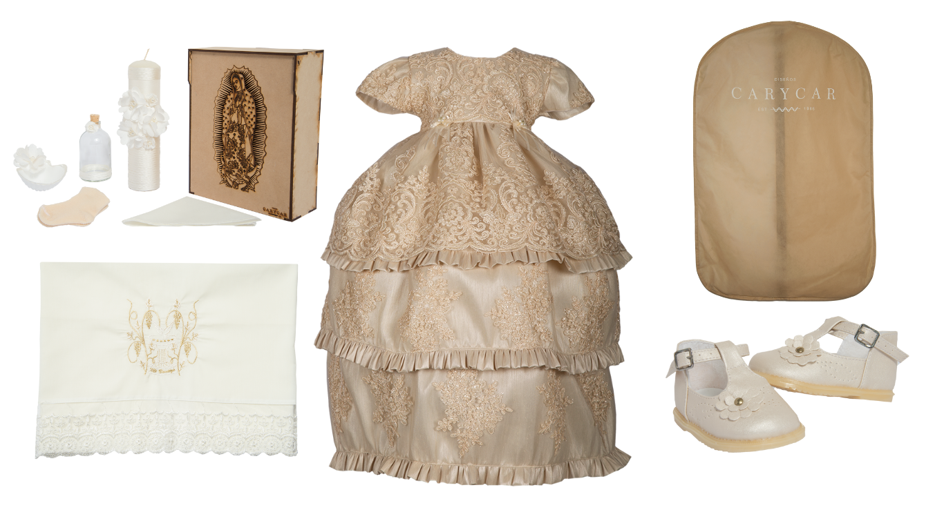 Kit bautizo niña -Modelo 9060