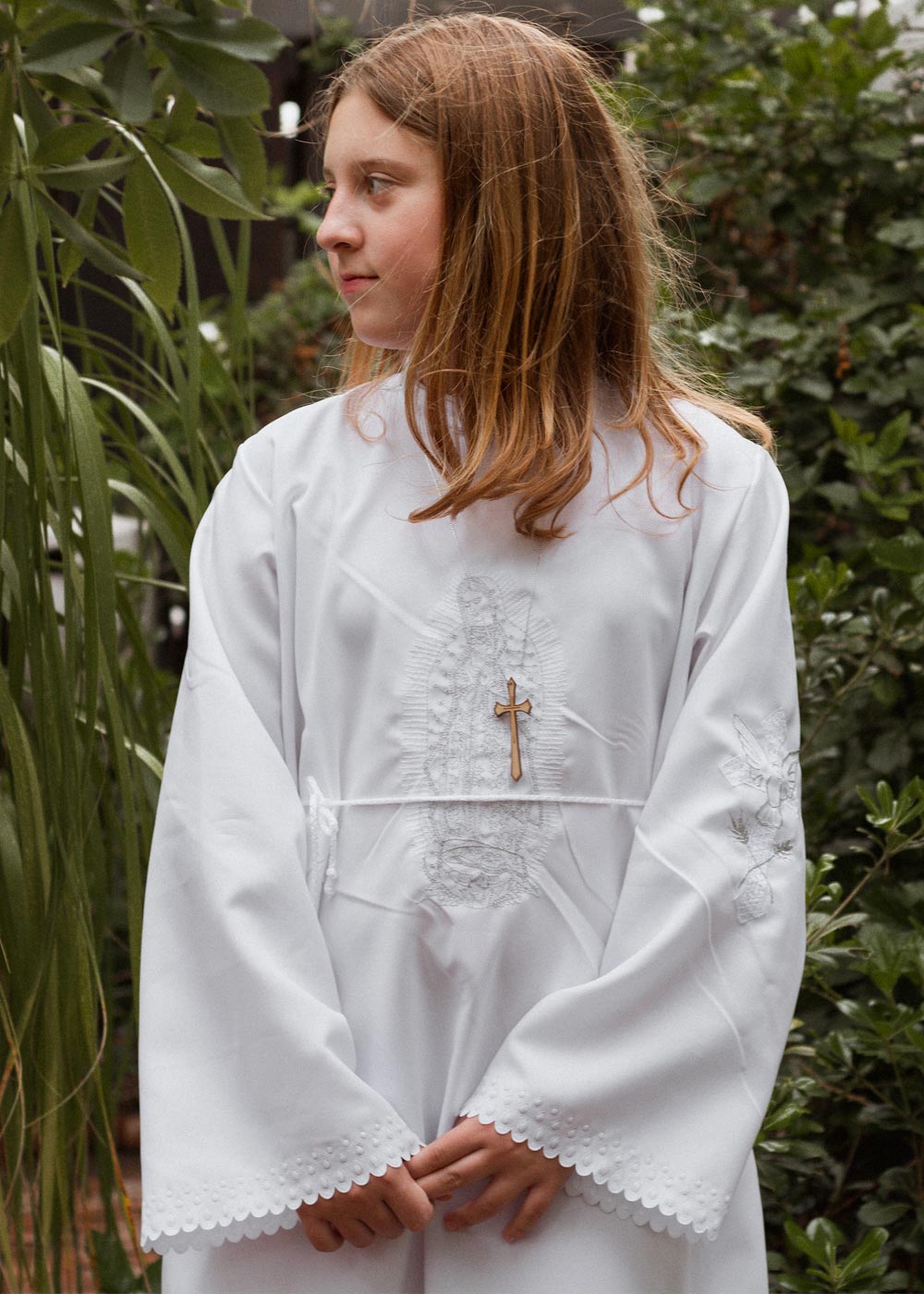 Túnica Confirmación Virgen de Guadalupe