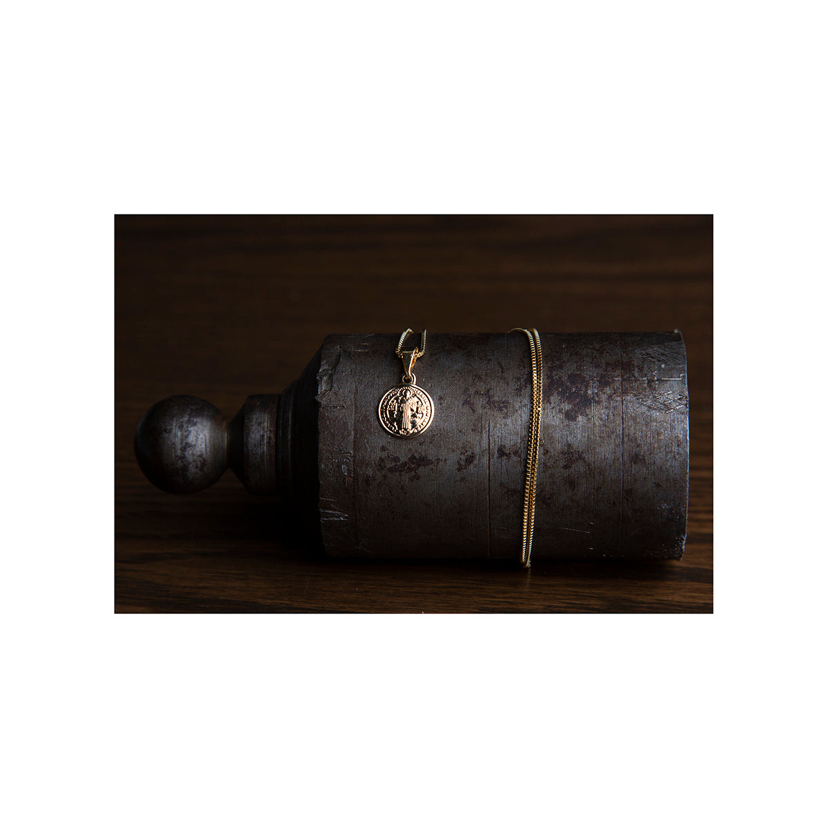 madalla cadena chapa de oro bautizo