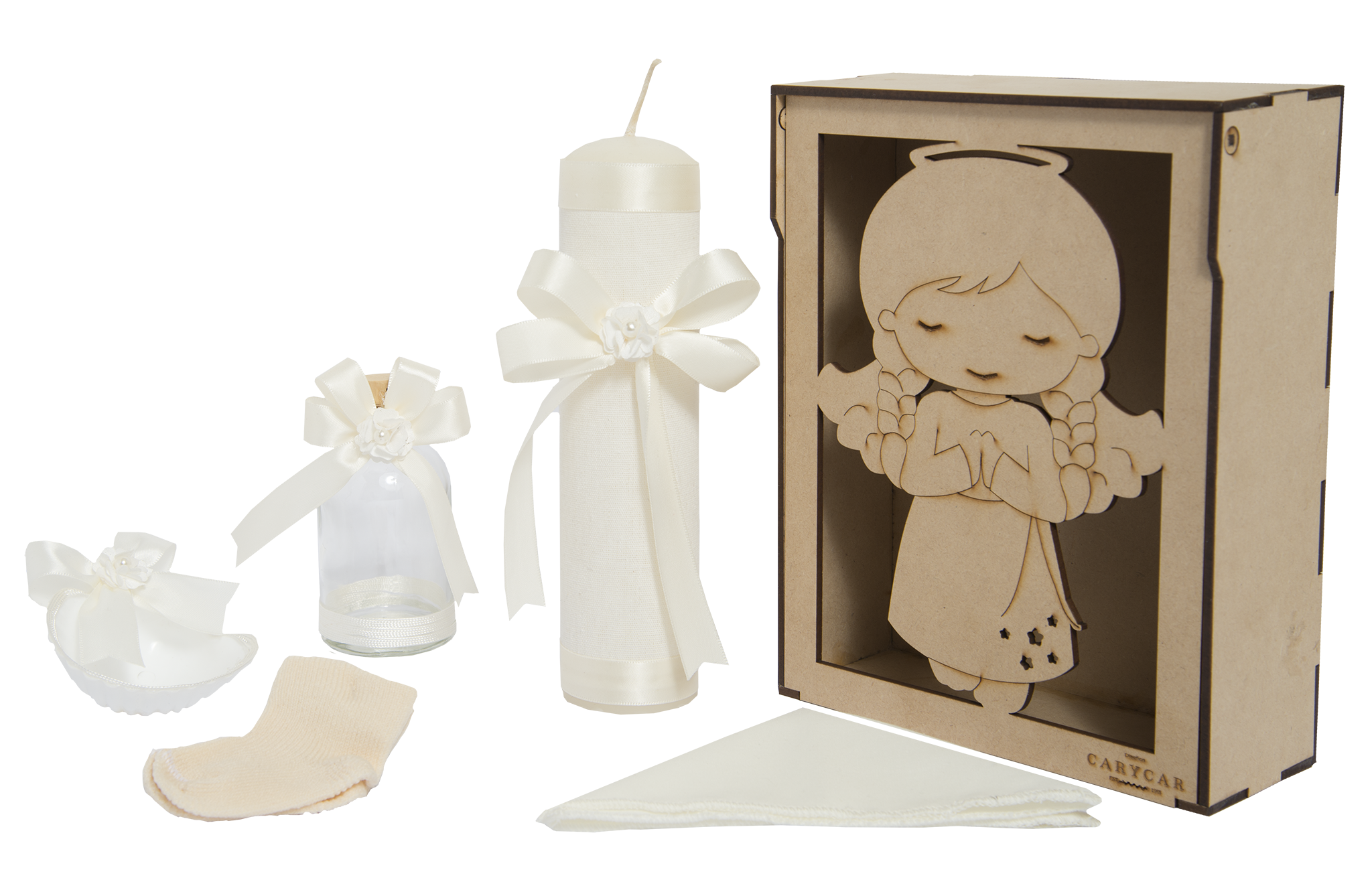 Kit de bautizo para niña - Modelo 268 Virgen