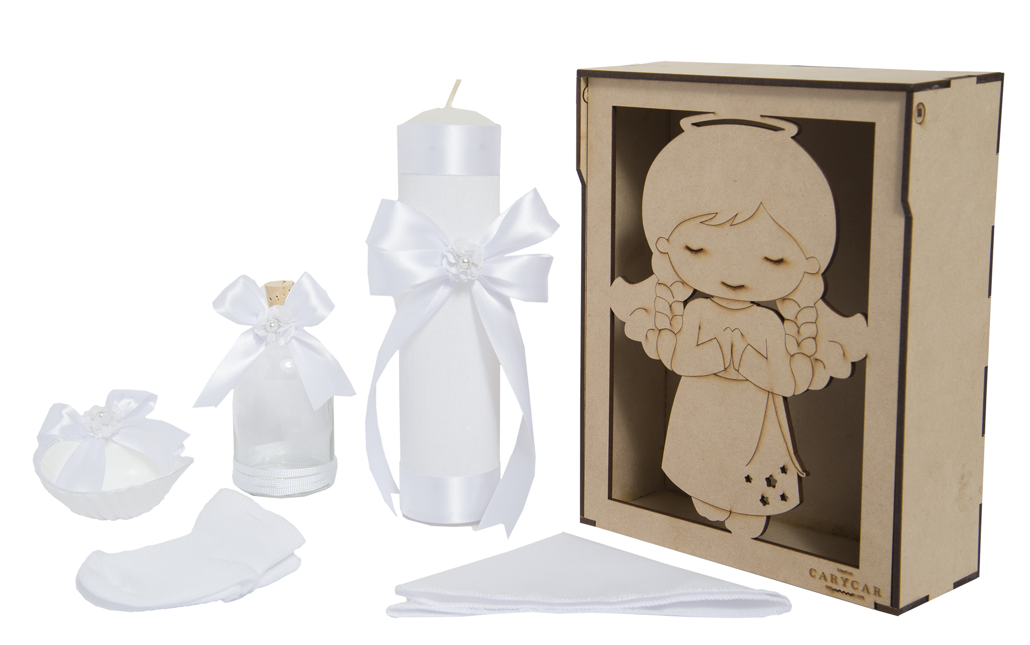Kit de bautizo para niña - Modelo 268 Virgen