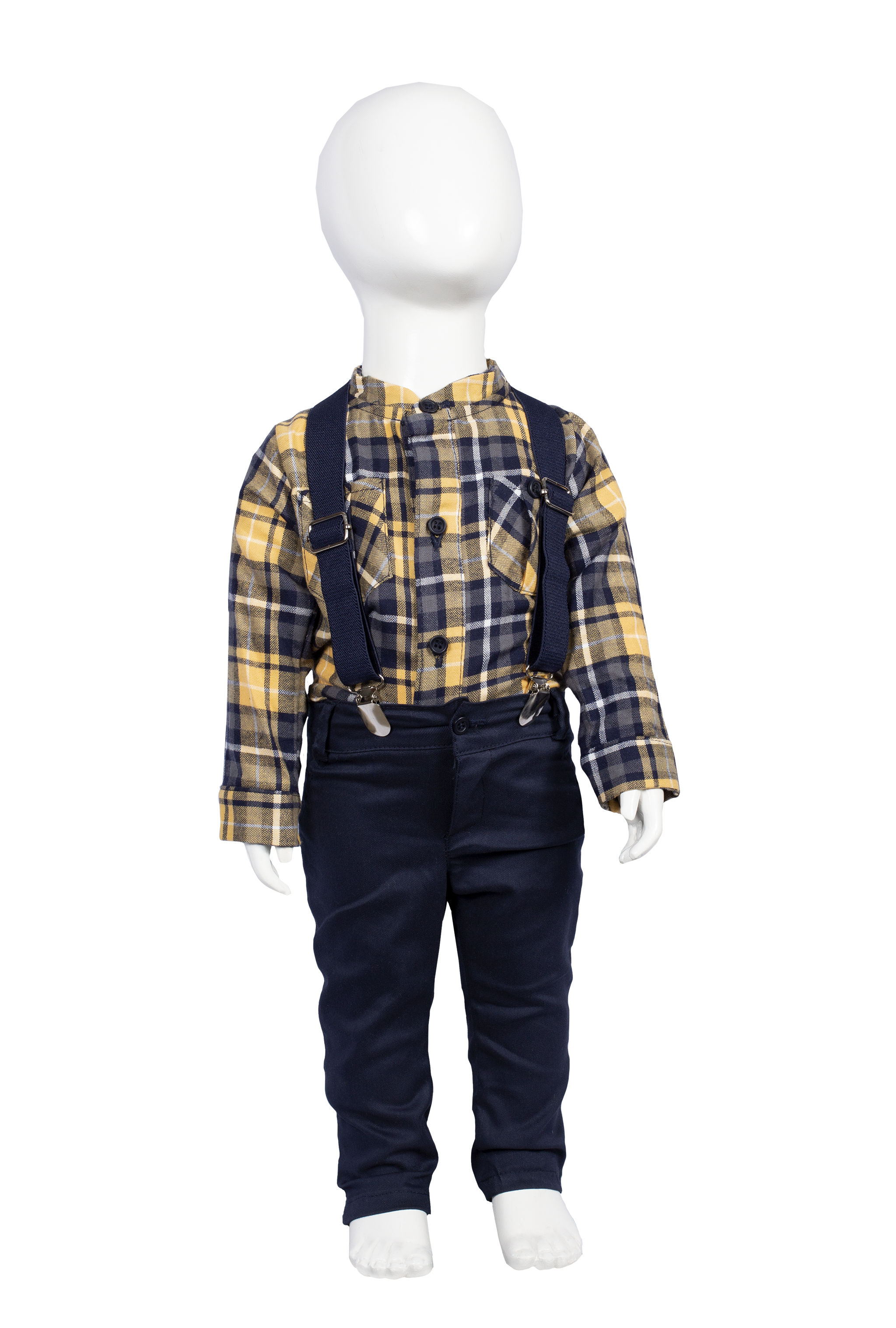Conjunto de Camisa con pantalón de vestir y tirantes #5014